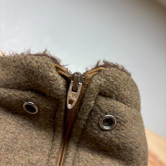 Vintage Cooper Sportswear Jacket Small Brown Wool Coat Newark New Jersey 70s - Picture 14 of 16